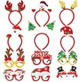 thumbnail image 1 of Juego de diademas navideñas y marcos para gafas, 12 piezas, WODMAZ, 1 of 5
