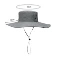 thumbnail image 6 of HEVIRGO Breathable Wide Brim Hat Comfortable Wear Resistant Camping Fishing Bucket Hat Outdoor Supply, 6 of 6