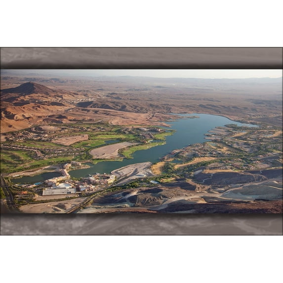 24"x36" Gallery Poster, Lake Las Vegas aerial view