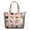 Pink French Bulldog-1, variant on Poodle Dog and Flower Floral Travel Tote Bags for Women Carry On,Large Weekender Bags for Women Travel,Multi Functional Duffle Bag for Work,Shopping,Sports