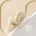 thumbnail image 4 of UAYOTSE Slippers Children Boys Girls Winter Plush Slippers Closed Rear Indoor Slippers Cute Kids Home Slippers Warm Soft Slippers Nursery Winter Shoes Funny Boy Girls,Sizes 12, 4 of 9