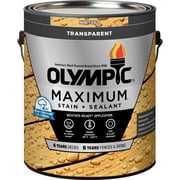 Olympic Maximum 1 Gallon Honey Gold Transparent Exterior Stain and Sealer in One Low VOC
