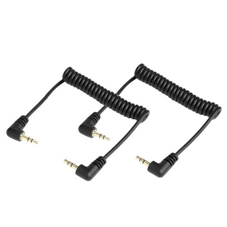UPC: 4897040886505 | SR-CS350 2-Pack of 6” Right-Angle Coiled 3.5mm TRS Cables for Wireless  Microphones  Mixers More