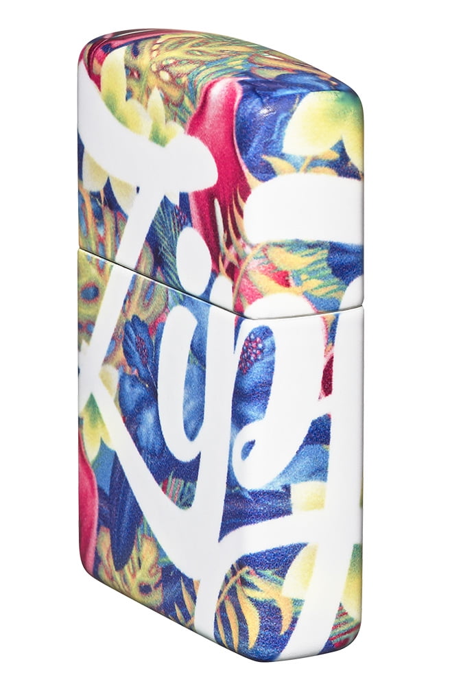 Zippo Colorful Floral Design 540 Color Pocket Lighter