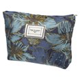 thumbnail image 1 of Bolsa de maquillaje de lona Unique Bargains Bolsa de cosméticos Azul profundo, 1 of 1