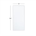 thumbnail image 3 of DecMode 14" x 30" White Wall Mirror with Thin Frame, 3 of 7