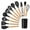 Black, variant on 12-Piece Silicone Kitchen Cooking Utensils Set with Holder, Wooden Handle Utensils for Cooking, Kitchen Tools Include Spatula Turner Spoons Soup Ladle Tong Whisk, Black