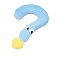 thumbnail image 2 of Question Mark Pet Pillow 18.11"x10.63" Neck Support Dog Cat Bed Yellow Blue All-Season Sleeping Mat(Blue), 2 of 6