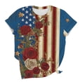 thumbnail image 5 of 4th of July Shirts for Women America Printed Tshirt Patriotic Vintage USA Tee Tops, 5 of 5