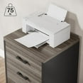 thumbnail image 4 of Triebsigns 3 Drawer Rolling File Cabinet, Modern Wooden Office Filing Cabine for Home Office Under Desk (Gray), 4 of 5