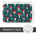 thumbnail image 2 of Rateoe Amanita Mushroom Pattern Flannel Door Mat Indoor Outdoor Entrance, Waterproof All-Weather Doormat,Fade Resistant, Low Profile Entryway Mat 16x24in, 2 of 7