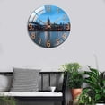 thumbnail image 2 of Reloj de pared silencioso paisaje de templado, , sala de estar, habitación de , decoración de oficina, - Sunnimix Reloj de pared, 2 of 7