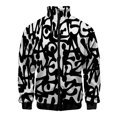 thumbnail image 3 of Chaqueta con estampado 3D de grafiti de colores a la moda para hombre, abrigo de hip hop para exteriores, chaquetas con cremallera de gran tamaño para la calle, ropa para niños, 3 of 5