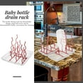 thumbnail image 3 of WHAMVOX Pink PP Material Baby Bottle Drying Racks 1Set for Efficient Storage, 3 of 8
