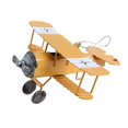thumbnail image 4 of Kearding Avión de pisos, decoración en miniatura, adorno Retro y exquisito para coleccionistas, modelo de hierro, amarillo Type2 NO2, 4 of 6