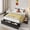 Dark Gray, variant on SHA CERLIN Dark Grey Queen Size Platform Bed Frame with 3 Storage Drawers, Adult