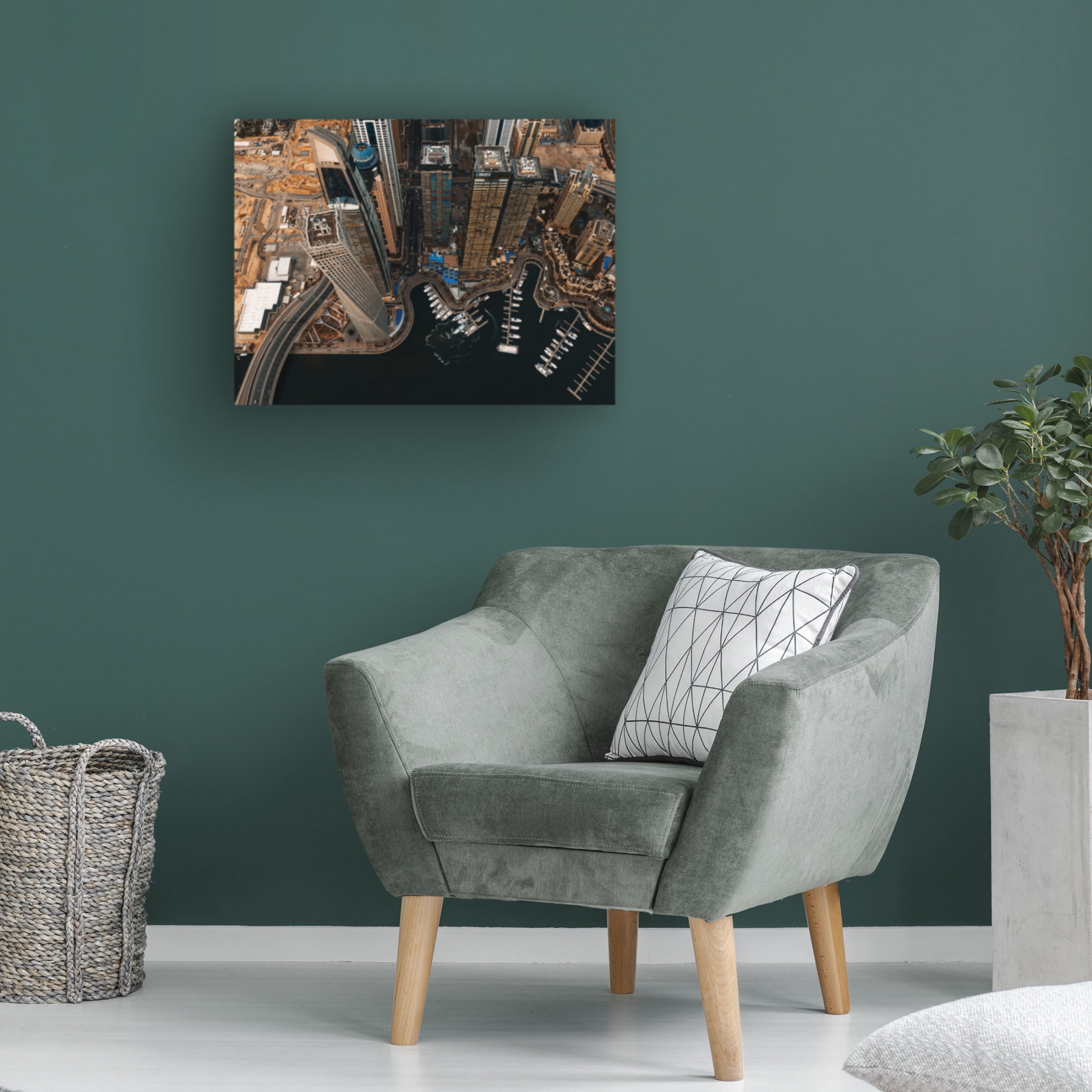 Canvas Wall Art - Carmine Chiriaco 'Jbr Dubai' Wall Art for Living Room, Bedroom, or Office Décor by Trademark Fine Art - 19 x 14 Inches