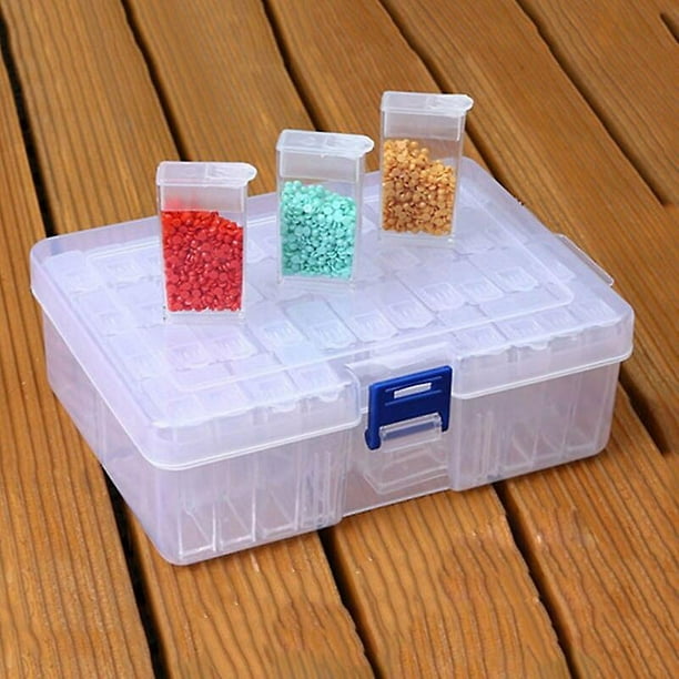 Saich 42 Slot Diamond Picture Box Plastic Bead Box Nail Art Storage Box