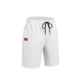 thumbnail image 2 of Lmnyox Mens Casual Shorts Loose Plain Elastic Waist Cotton Linen Shorts Vintage Summer Beach Shorts with Pocket, 2 of 6
