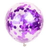 Flyiast 15g Confetti Sprinkles Scatters Sequins Party Balloon Decor(Round Purple)