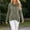 Gray, variant on Womens Cowl Neck Tunic Top Relaxed Fit Long Sleeve Asymmetrical Hem Light Blue,Size 2XL