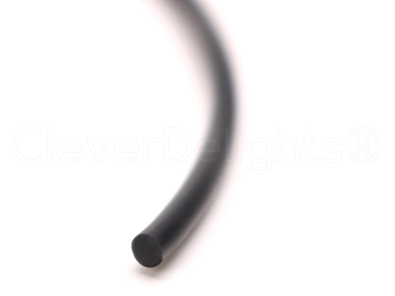 5 Feet 0.75 Round Buna 70 Durometer Black 3//4 Diameter CleverDelights Solid Rubber Cord