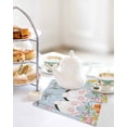 thumbnail image 4 of Easter Kitchen Dish Towels for Drying Dishes Set of 2, Spring Watercolor Bunny Eggs Flower Wood Grain Blue Waffle Weave Microfiber Hand Tea Bathroom Towels Quick Dry & Absorbent Towel 12x12, 4 of 7