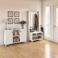 thumbnail image 2 of Pemberly Row Ensemble de Rangement Contemporain pour Entrée en Blanc Antique, 2 of 7