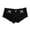 Black, variant on Women's Low Rise Frayed Hem Denim Style Hotpants Slim Fit Night Out Clubwear Fashion Party Bottoms