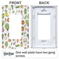 thumbnail image 3 of Yayeee Rocker Switch Wall Plate 2-Gang 4.7"x4.6" Home Decorative Outlet Cover, Green Vegetables Pattern, 3 of 6