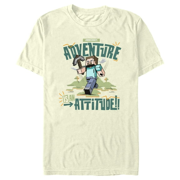 Men's Minecraft Classic Steve Adventure Is an Attitude Graphic T-Shirt