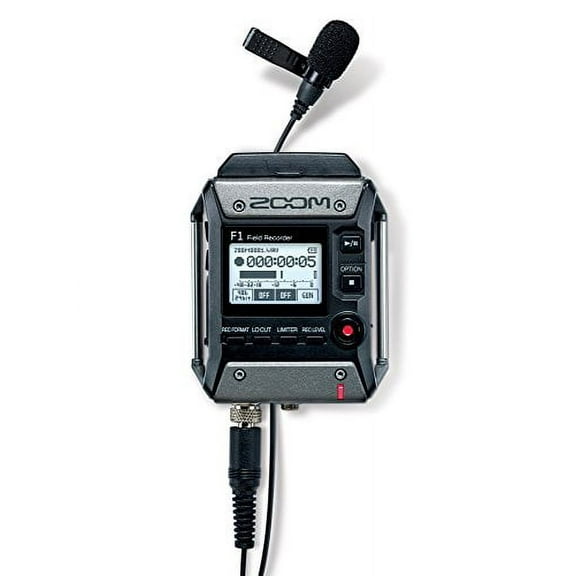 Zoom F1-LP Lavalier Body-Pack Recorder, Audio for Video Recorder, Records to SD Card, Battery Powered, Includes Lavalier Microphone