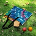 thumbnail image 6 of Colorful Tie Dye Vortex Picnic Blanket Waterproof Outdoor Beach Blanket Hand-held Pad Suitable for Travel, Camping, Beach, Family Gatherings, 6 of 8