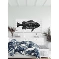 thumbnail image 6 of Marmont Hill A Black Fish White Wood Wall Art, 6 of 9