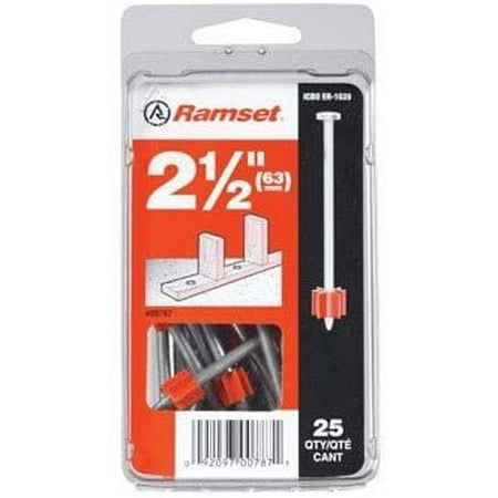 

Itw 00787 2-1/2 Powder Fastener Plated Pin 1516 25 Count