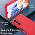 thumbnail image 4 of For Samsung A14 5G Case, Full Body Shockproof Samsung A14 Case With Built-In Screen Protector Anti-Scratch Bumper Case Phone Protective Cover For Samsung Galaxy A14 5G Red[L2839], 4 of 5