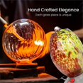 thumbnail image 2 of Garden Bird Feeders for Outdoors Hanging, Bird Gifts for Women, Blown Glass Bird Feeder A, 2 of 5