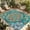 Teal, variant on Black Boho Outdoor Rug for Patio/Deck/Porch, Non-Slip Large Area Rug 4 x 6 Ft, Ethnic Country Colorful Abstract Floral Motifs Indoor Outdoor Rugs Washable Area Rugs, Camping Rug Carpet Runner