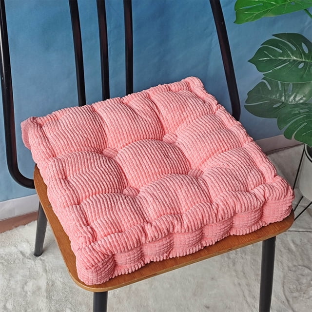 Cojín de Grano de Maíz - Almohada de Suelo de Pana Tatami Gruesa Almohadilla Suave, Rosa MNFD