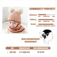 thumbnail image 2 of Little Girls Winter Knitted Hat Earflap Hood Scarves Caps Cute Baby Lined Hat Scarf Set for Baby, 2 of 6