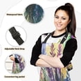 thumbnail image 2 of Watercolor Colorful Lavender Oven Mitts and Pot Holders with Chef Apron Set 5 Pcs Kitchen Cooking Set, 2 of 6