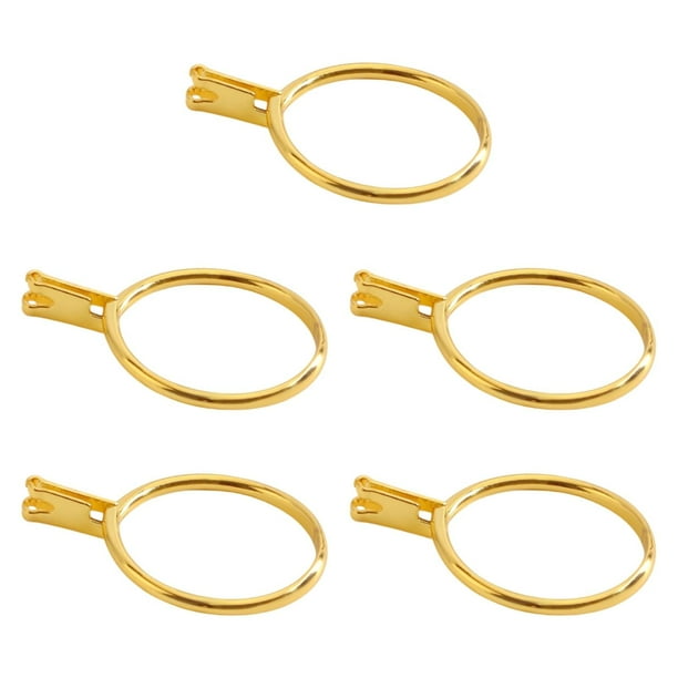 5 piezas Anillo de bodas Prueba en herramientas Gemstone Propolecter, herramienta de visualización profesional de pantallas de piedra de anillo fácil Longitud 3 cm