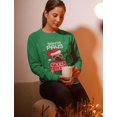 thumbnail image 3 of Tstars Womens Christmas Sweatshirt Gift for Dog Lover Pug Fans Santa Paws Holiday Shirt Xmas Party, 3 of 6