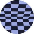 thumbnail image 1 of Ahgly Company Machine Washable Indoor Round Transitional Night Blue Area Rugs, 3' Round, 1 of 7