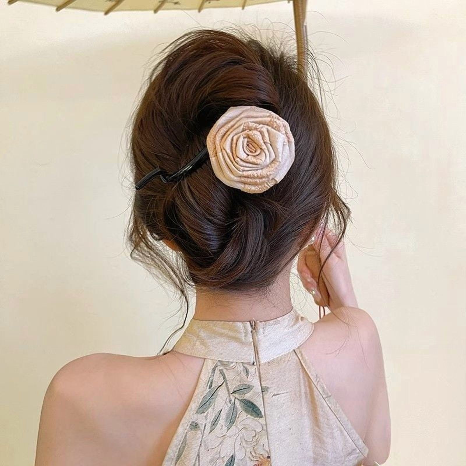 EKE Women’s Hair Clip Vintage Retro Back-Wear Elegant Hair Accessory with Fashion Texture