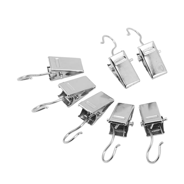Clips de metal, 100 unidades, clips para cortinas, colgadores de cortinas premium, clips para fotos, elegantes y modernos Jadeshay A