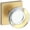 Lifetime Satin Brass, variant on Baldwin Hd.Ccy.Csr Contemporary Crystal Non-Turning One-Sided Dummy Door Knob - Nickel