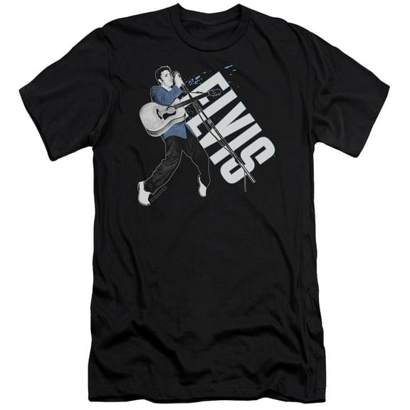 Elvis Presley On His Toes 30/1 T-Shirt Black