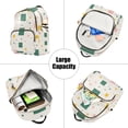 thumbnail image 5 of FORMRS Mini Backpack Purse for Women Travel Daypack Casual Shoulder Bag, Green Abstract Pattern, 5 of 7
