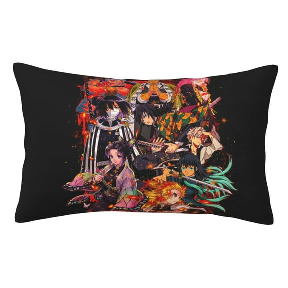 Demon Slayer Pillow Protector Pillow Cases Lightweight Soft Pillowcases Comfortable Pillow Covers 14"X20"